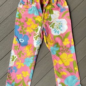 Floral ankle pants